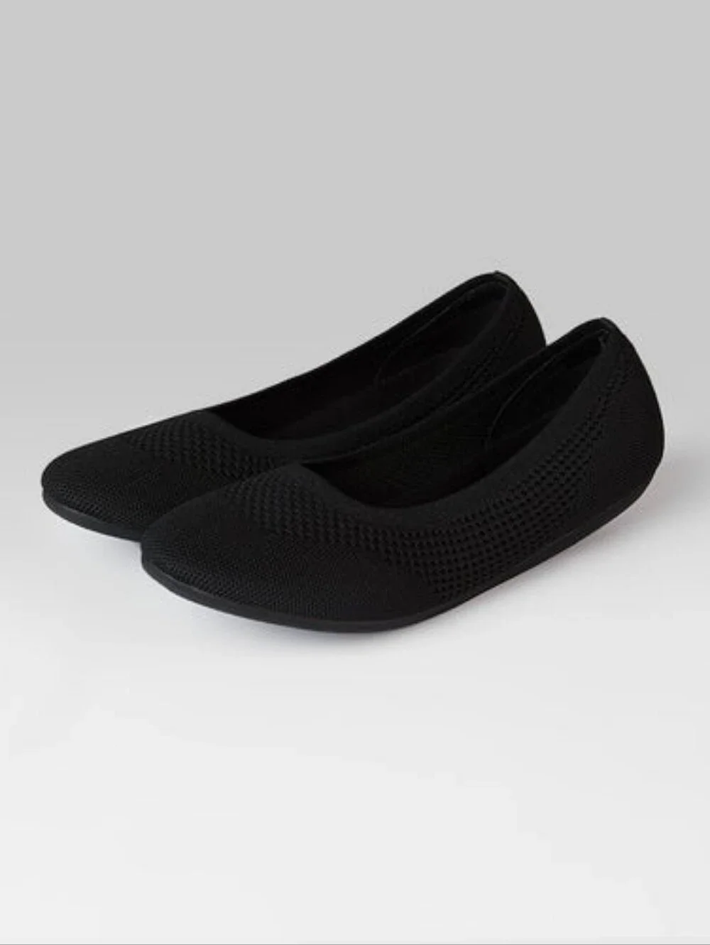 NEW 32 Degrees Women's BLACK Flex Knit Ballet Flats Shoes Sandals Sneakers 8